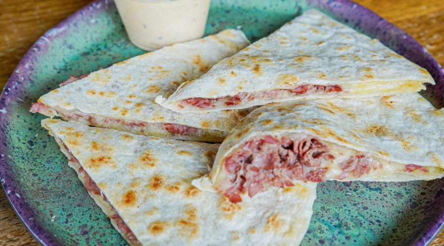 Corned Beef & Swiss Quesadilla